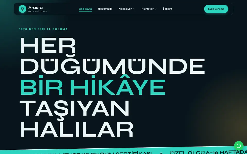 Halı Mağazası · Neon şablonu