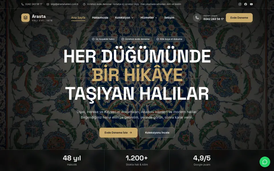 Halı Mağazası · Sahne şablonu