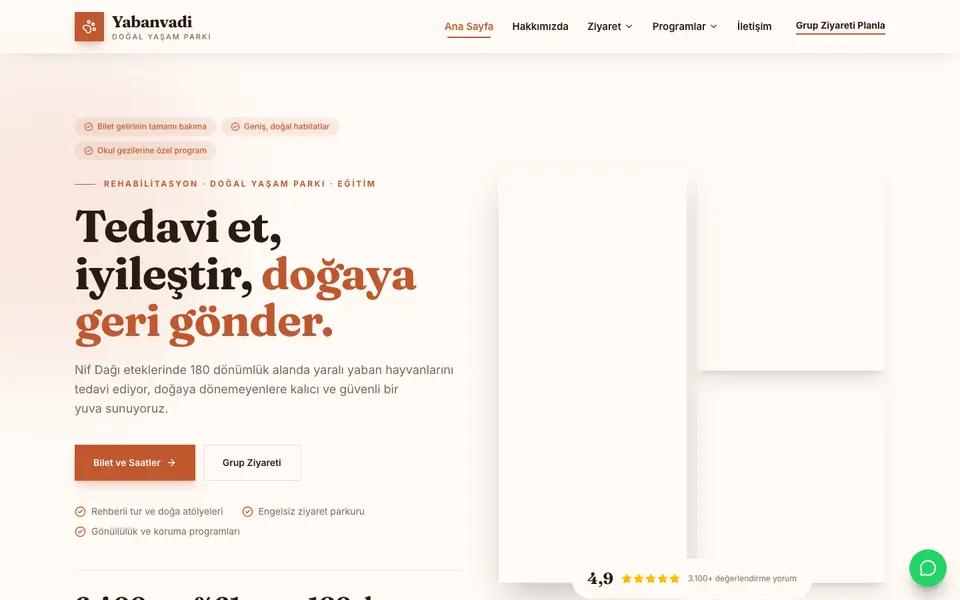 Hayvanat Bahçesi & Rehabilitasyon · Atölye şablonu
