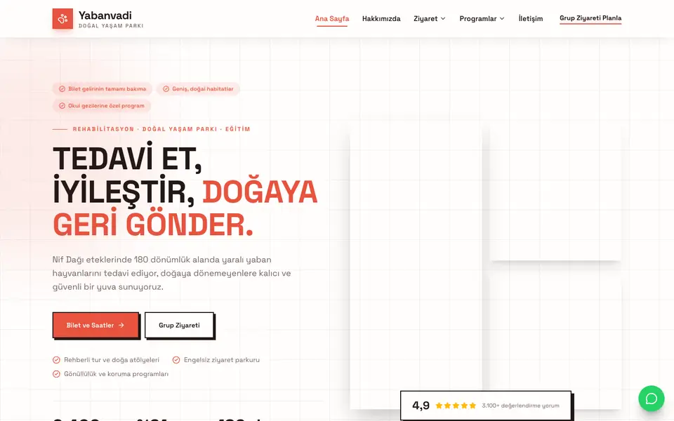 Hayvanat Bahçesi & Rehabilitasyon · Brutal şablonu