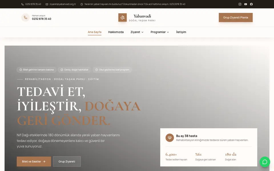 Hayvanat Bahçesi & Rehabilitasyon · Elit şablonu