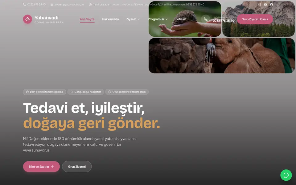 Hayvanat Bahçesi & Rehabilitasyon · Mozaik şablonu