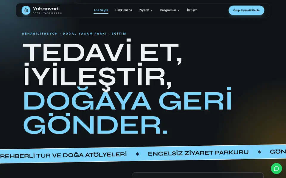 Hayvanat Bahçesi & Rehabilitasyon · Neon şablonu