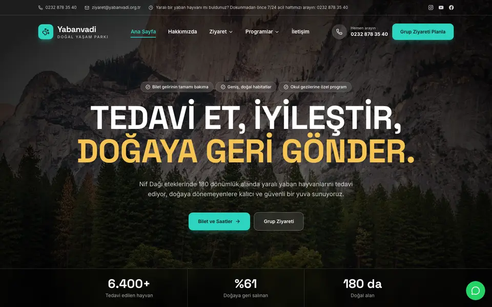 Hayvanat Bahçesi & Rehabilitasyon · Sahne şablonu