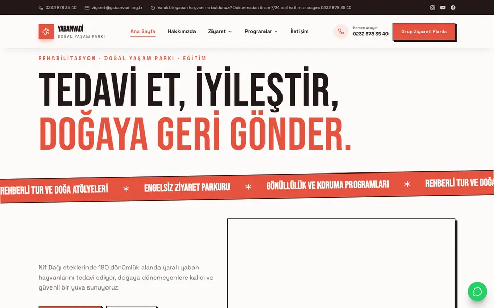 Hayvanat Bahçesi & Rehabilitasyon · Sokak şablonu
