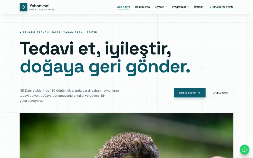 Hayvanat Bahçesi & Rehabilitasyon · Teknik şablonu