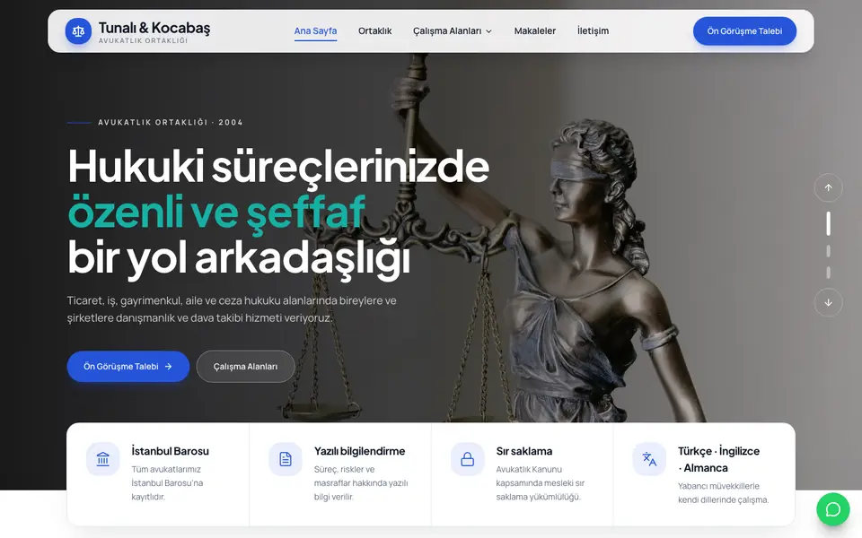 Hukuk Bürosu · Dinamik şablonu