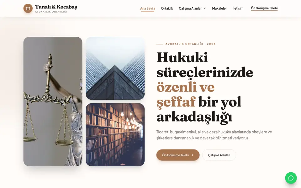Hukuk Bürosu · Doğal şablonu