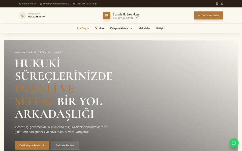 Hukuk Bürosu · Elit şablonu