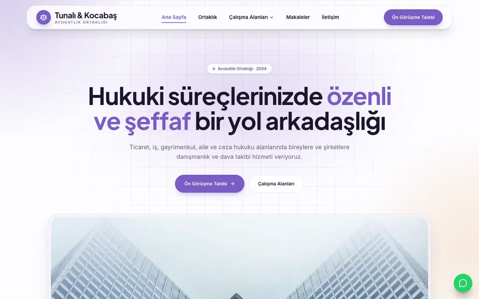 Hukuk Bürosu · Kristal şablonu