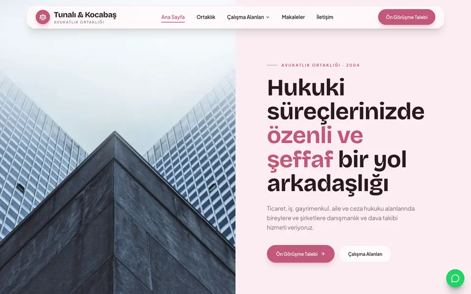 Hukuk Bürosu · Pastel şablonu