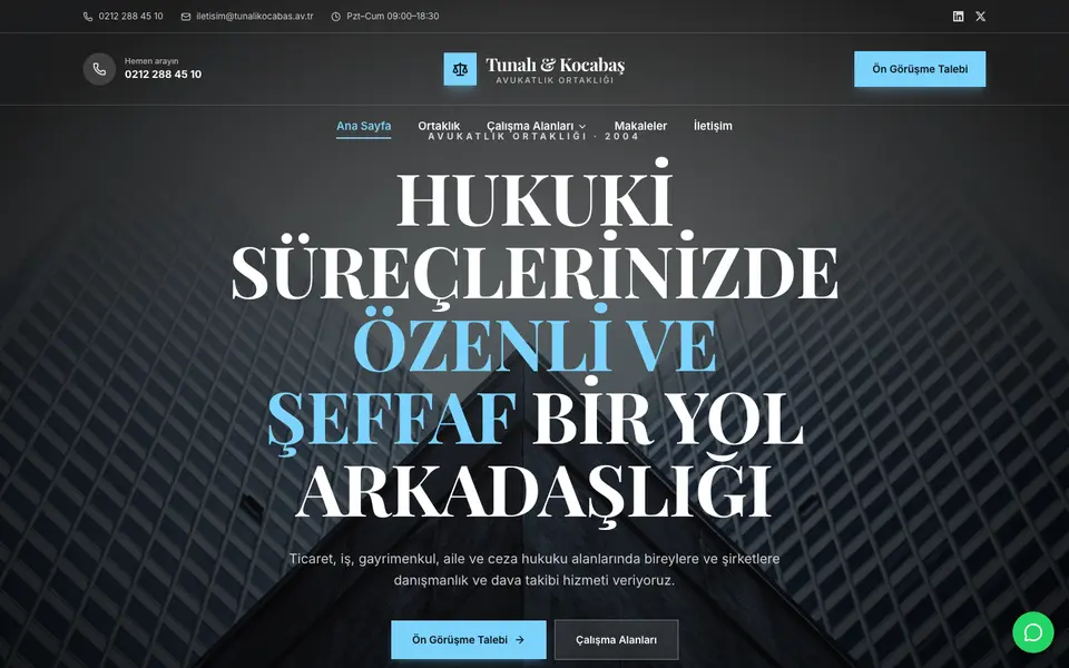 Hukuk Bürosu · Prestij şablonu