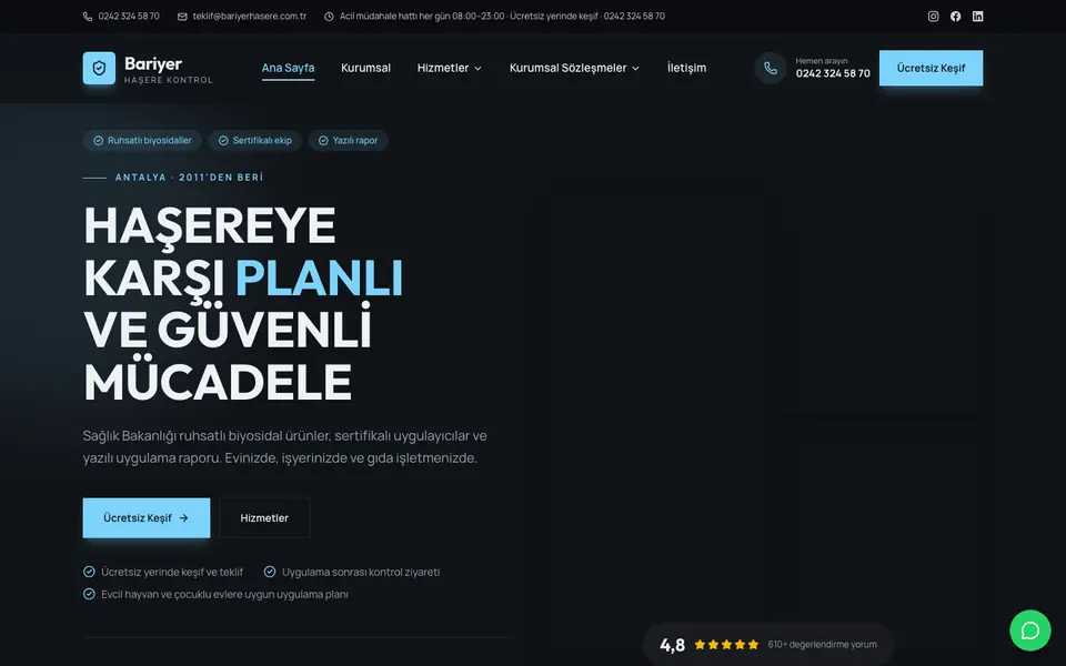 İlaçlama · Cesur şablonu