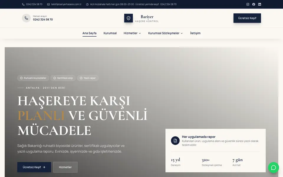 İlaçlama · Elit şablonu