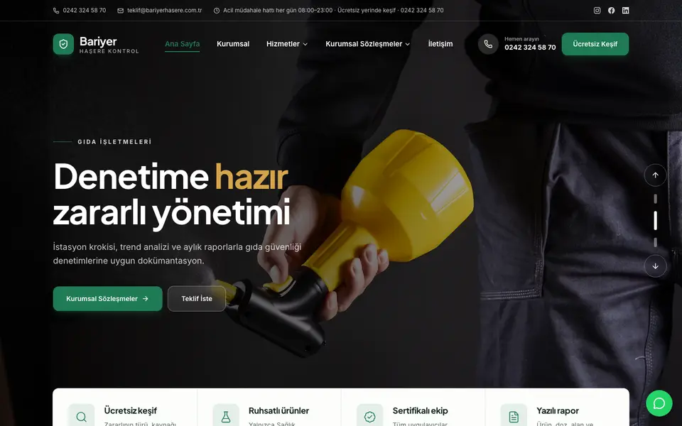 İlaçlama · Klasik şablonu