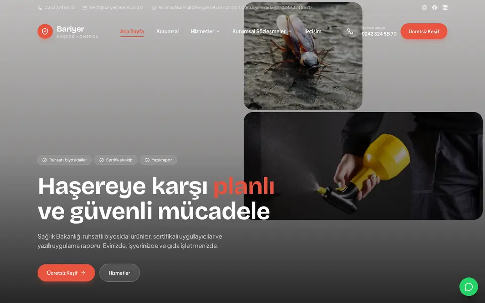 İlaçlama · Mozaik şablonu