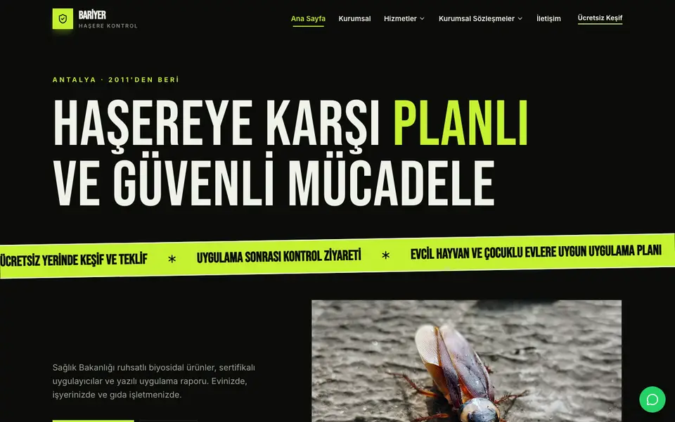 İlaçlama · Poster şablonu