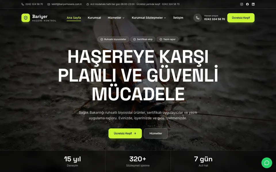 İlaçlama · Sahne şablonu