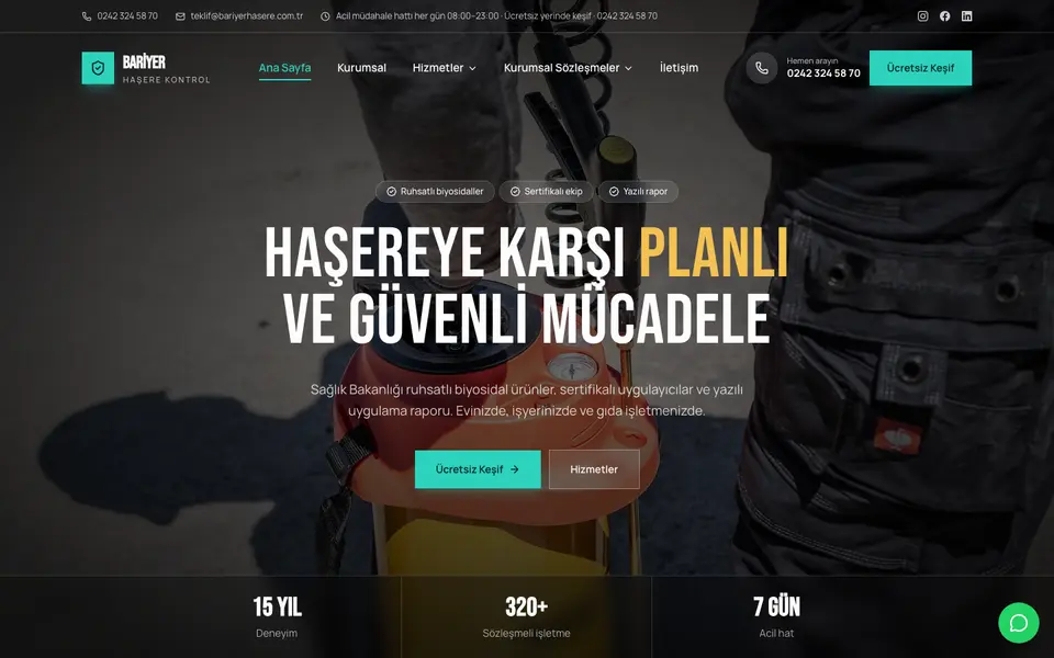 İlaçlama · Sinema şablonu