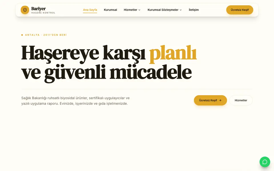 İlaçlama · Vitrin şablonu