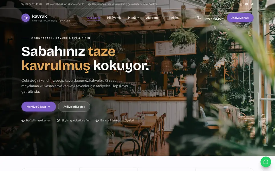 Kafe & Fırın · Mozaik şablonu