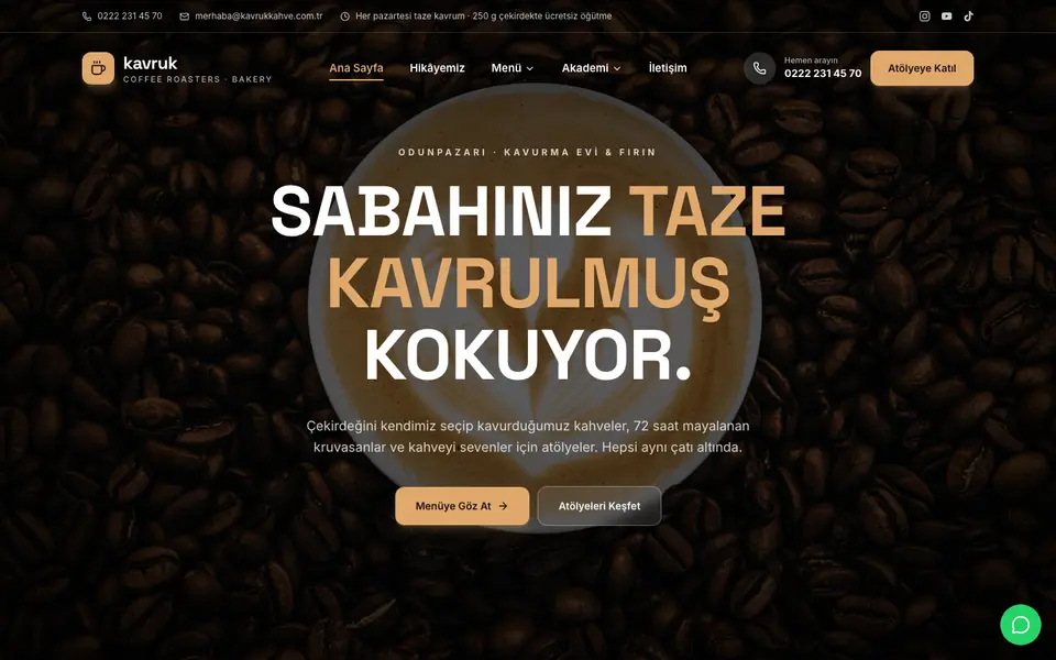 Kafe & Fırın · Sahne şablonu
