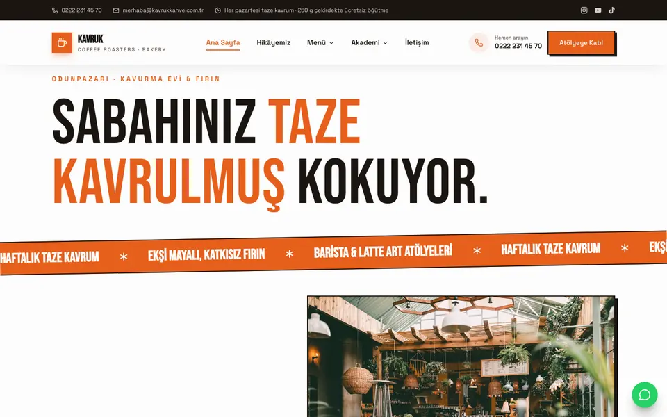 Kafe & Fırın · Sokak şablonu