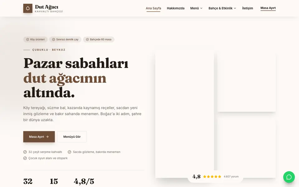 Kahvaltı Salonu · Atölye şablonu