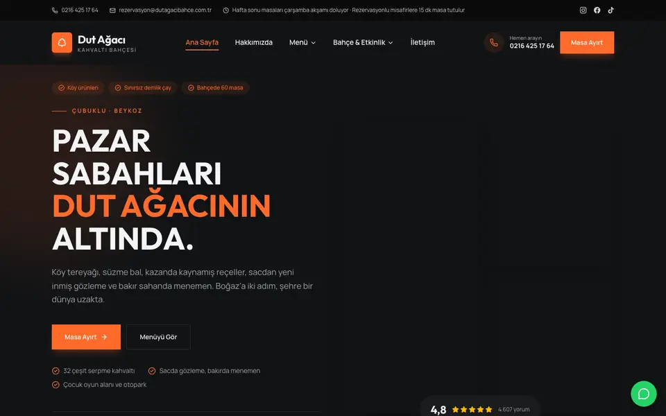 Kahvaltı Salonu · Cesur şablonu