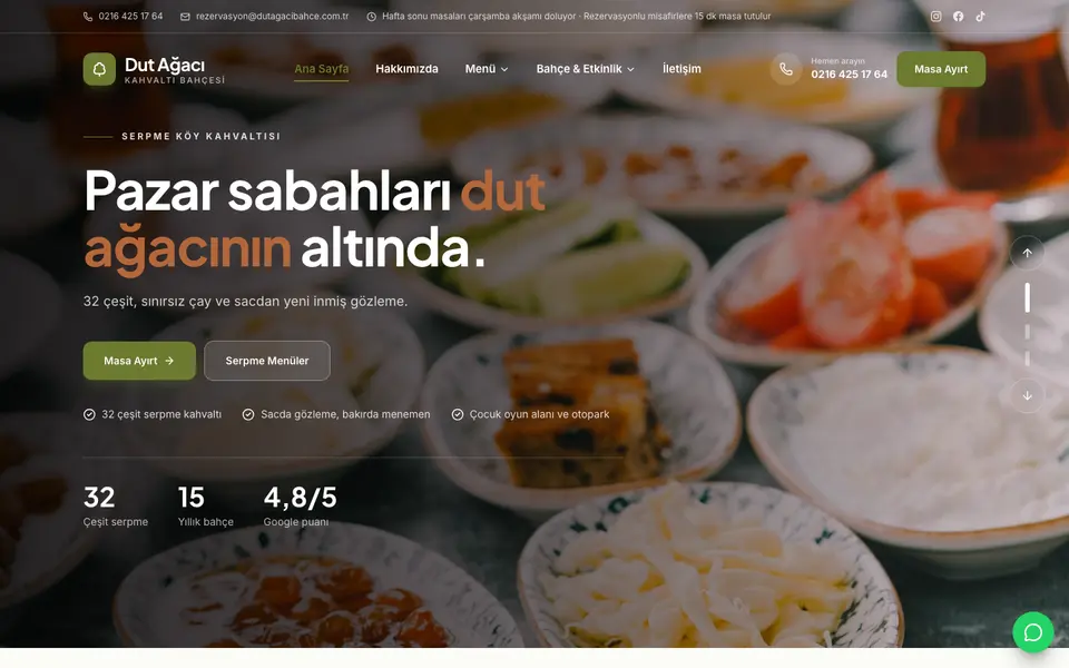Kahvaltı Salonu · Klasik şablonu