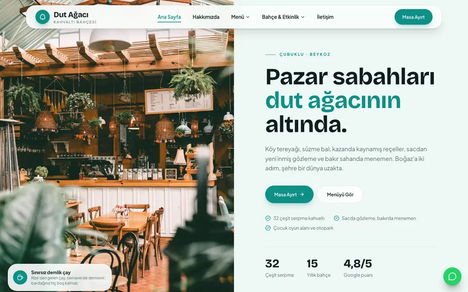 Kahvaltı Salonu · Pastel şablonu