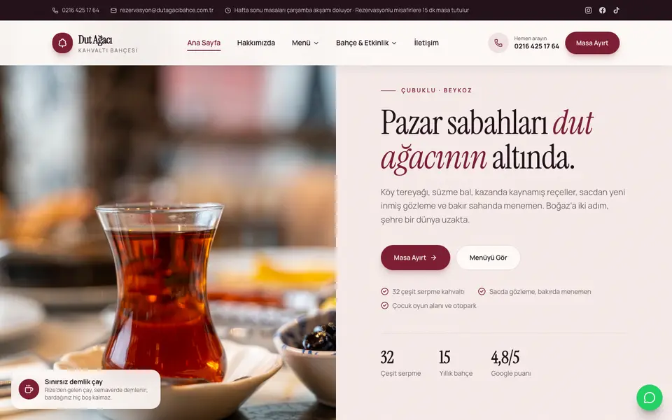Kahvaltı Salonu · Retro şablonu