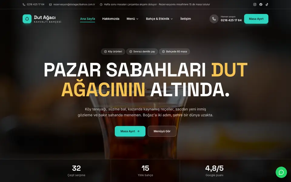 Kahvaltı Salonu · Sahne şablonu