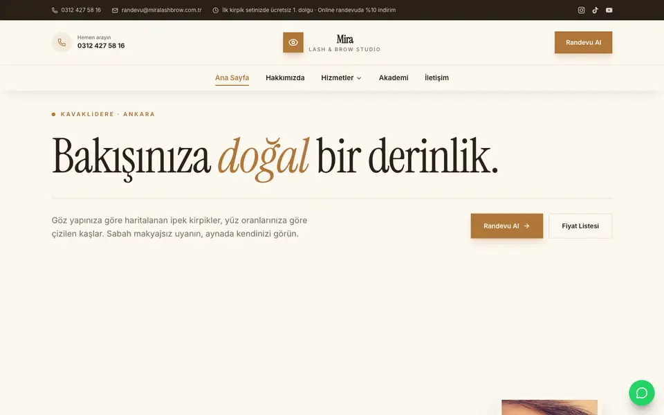 Kaş & Kirpik Stüdyosu · Gazete şablonu