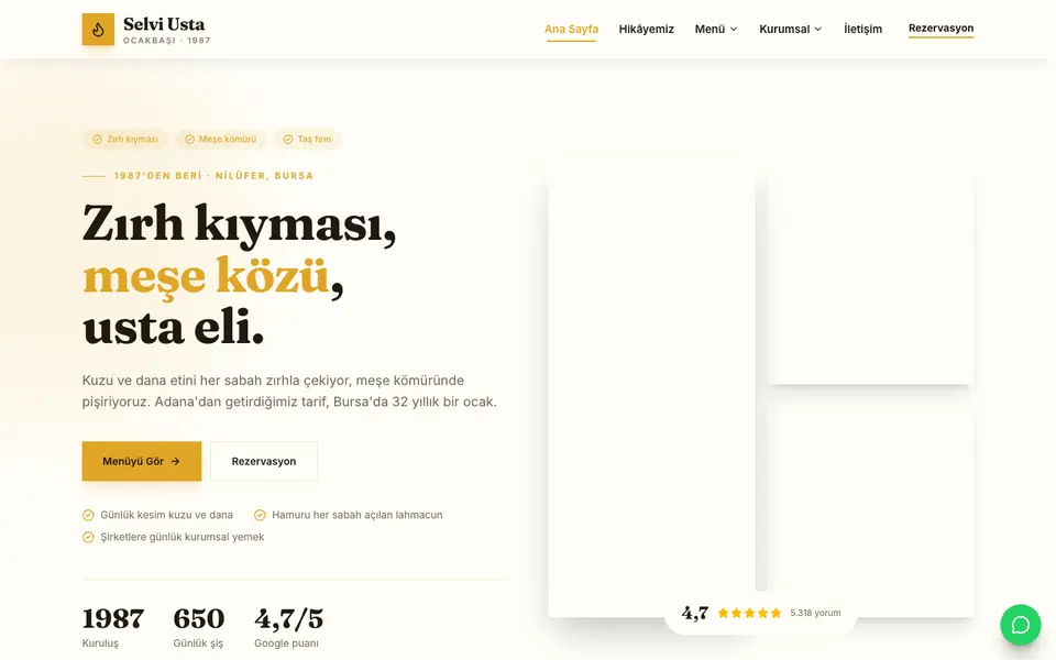 Kebapçı & Ocakbaşı · Atölye şablonu