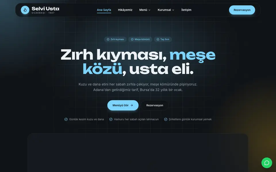 Kebapçı & Ocakbaşı · Cam şablonu