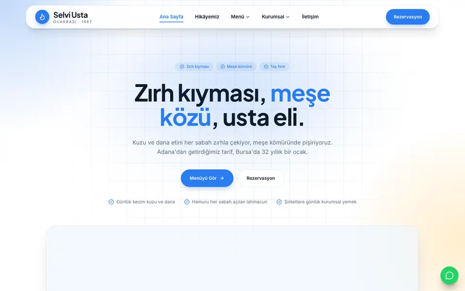 Kebapçı & Ocakbaşı · Kristal şablonu