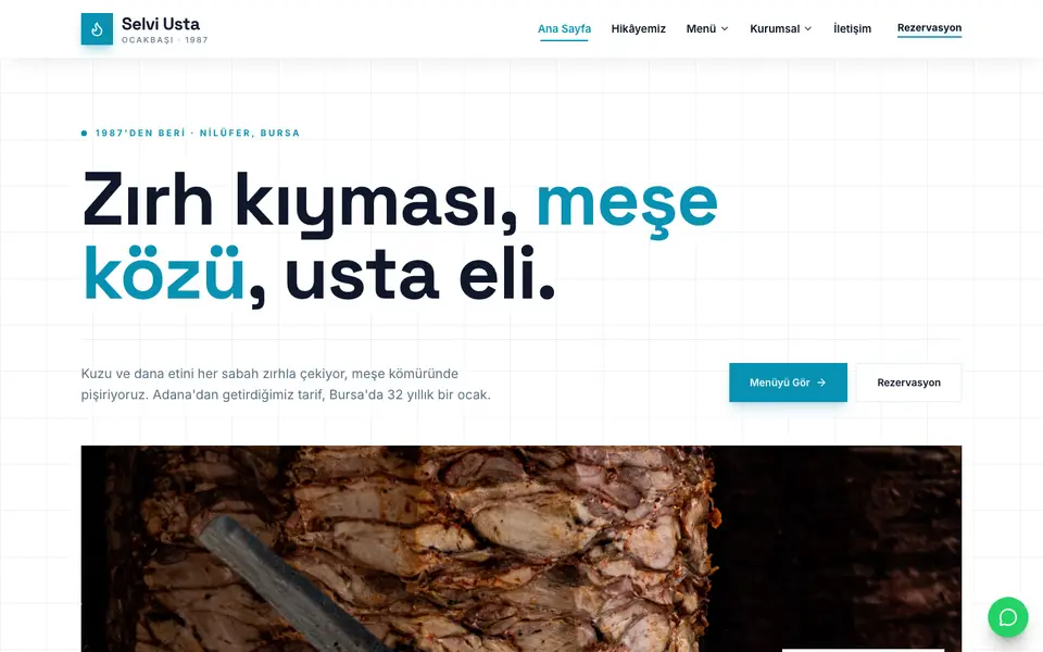 Kebapçı & Ocakbaşı · Teknik şablonu