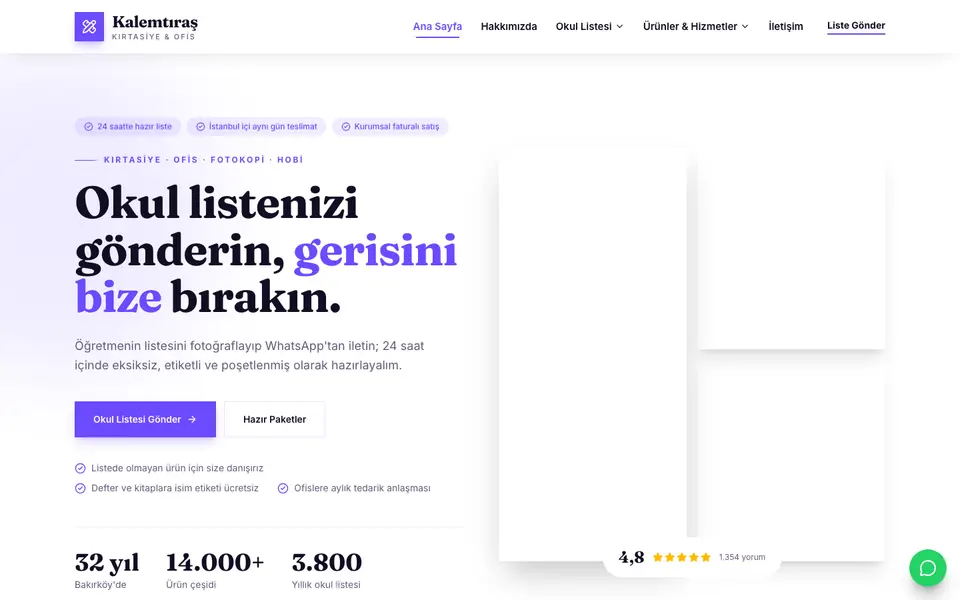 Kırtasiye · Atölye şablonu
