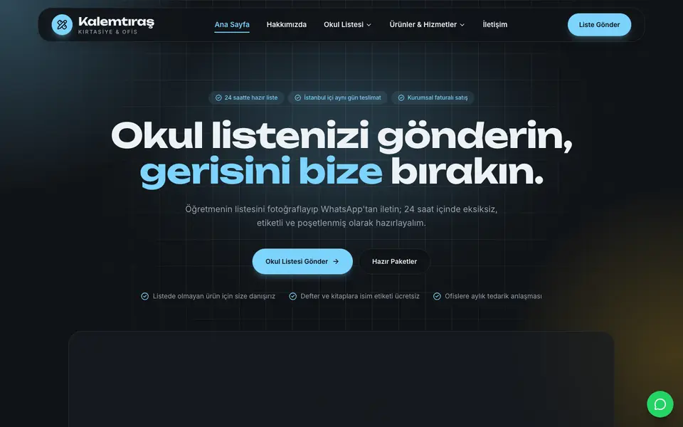 Kırtasiye · Cam şablonu