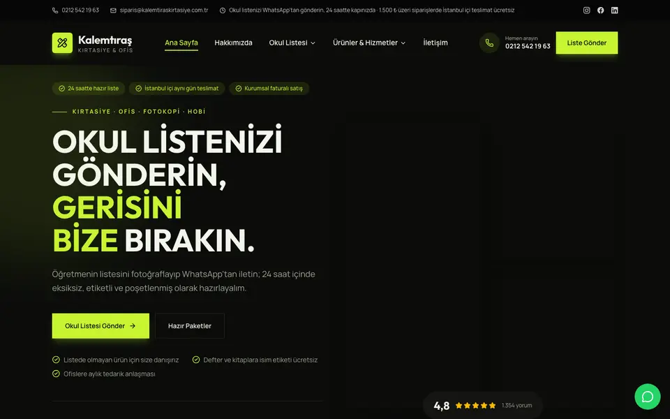 Kırtasiye · Cesur şablonu