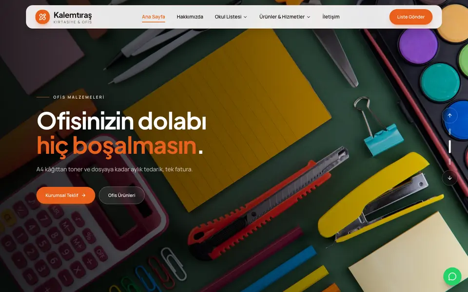 Kırtasiye · Dinamik şablonu