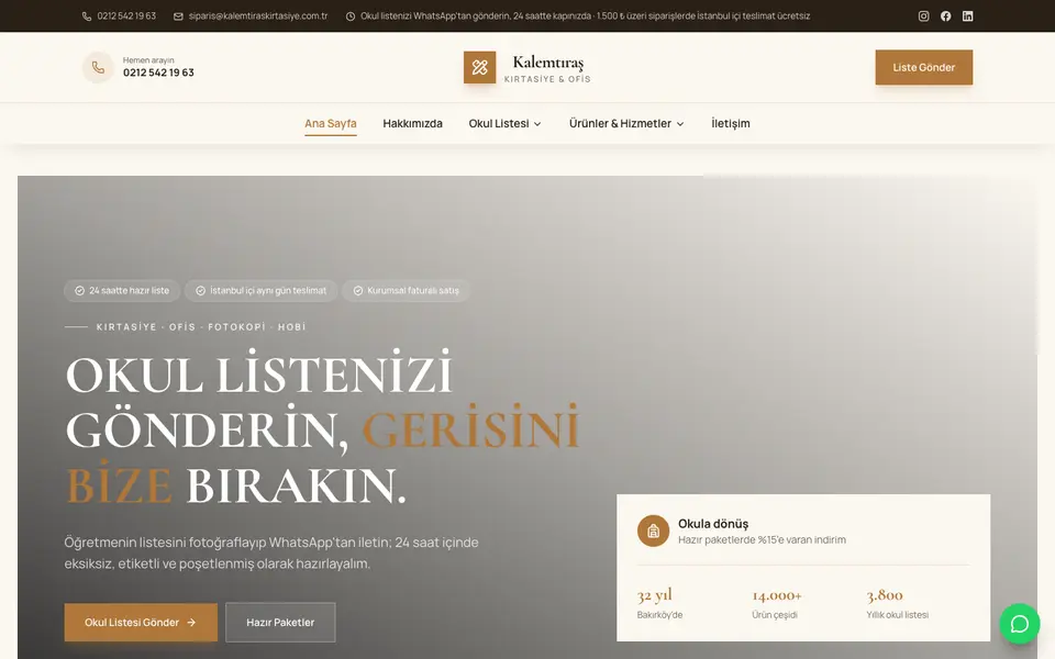 Kırtasiye · Elit şablonu