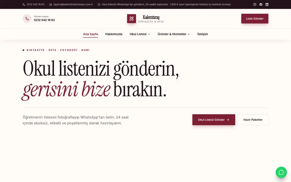 Kırtasiye · Gazete şablonu