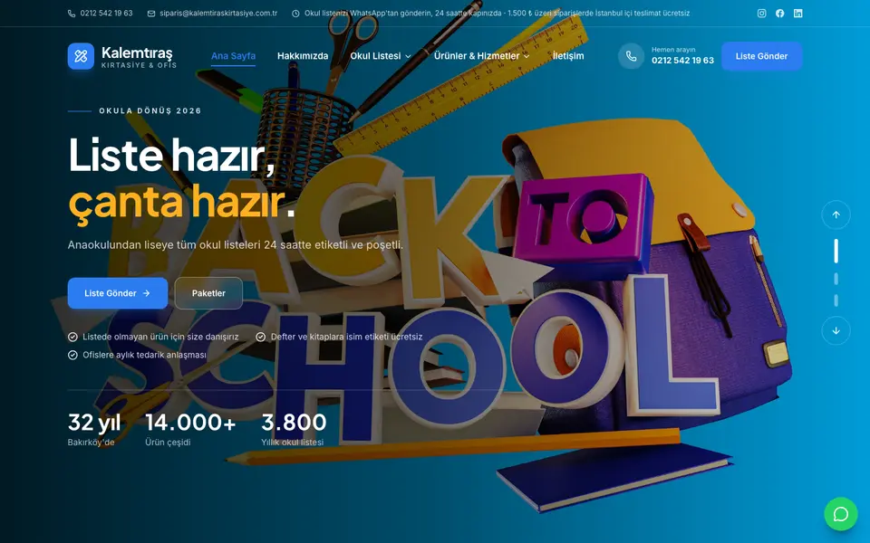 Kırtasiye · Klasik şablonu