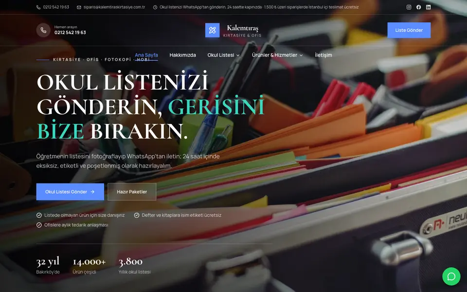 Kırtasiye · Lüks şablonu