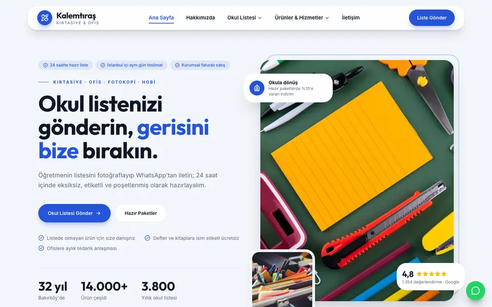 Kırtasiye · Modern şablonu