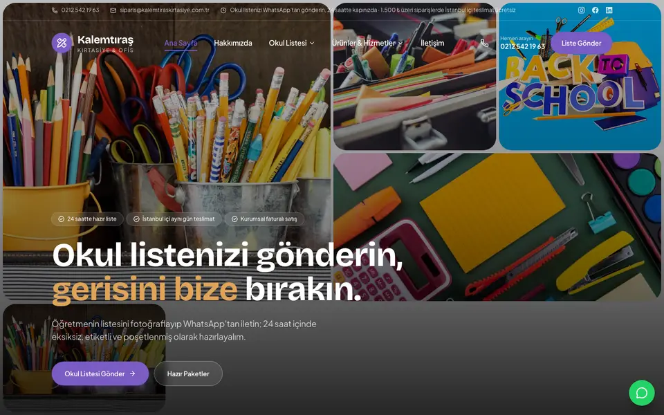 Kırtasiye · Mozaik şablonu