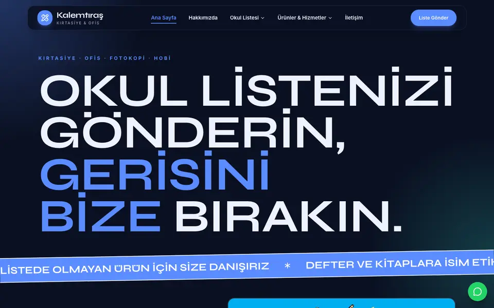 Kırtasiye · Neon şablonu