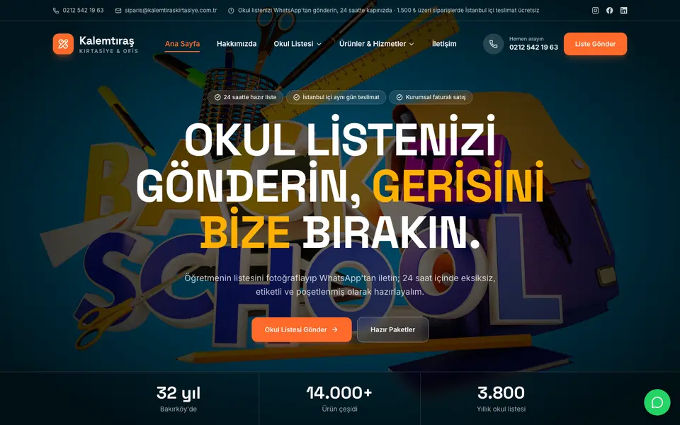 Kırtasiye · Sahne şablonu